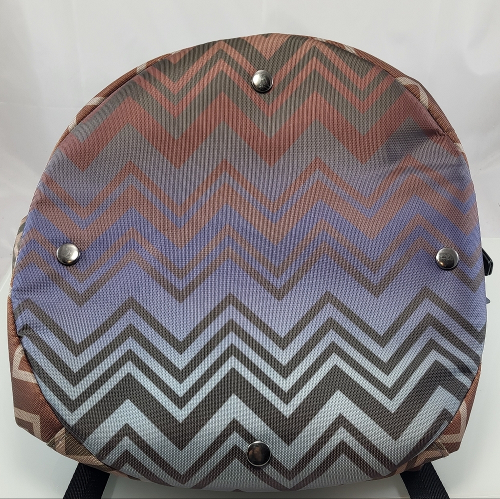 NWT Missoni Multicolor Zigzag Backpack Luggage Gy… - image 14